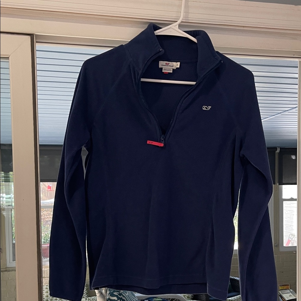 Vineyard Vines Deep Blue Half-Zip Sweater